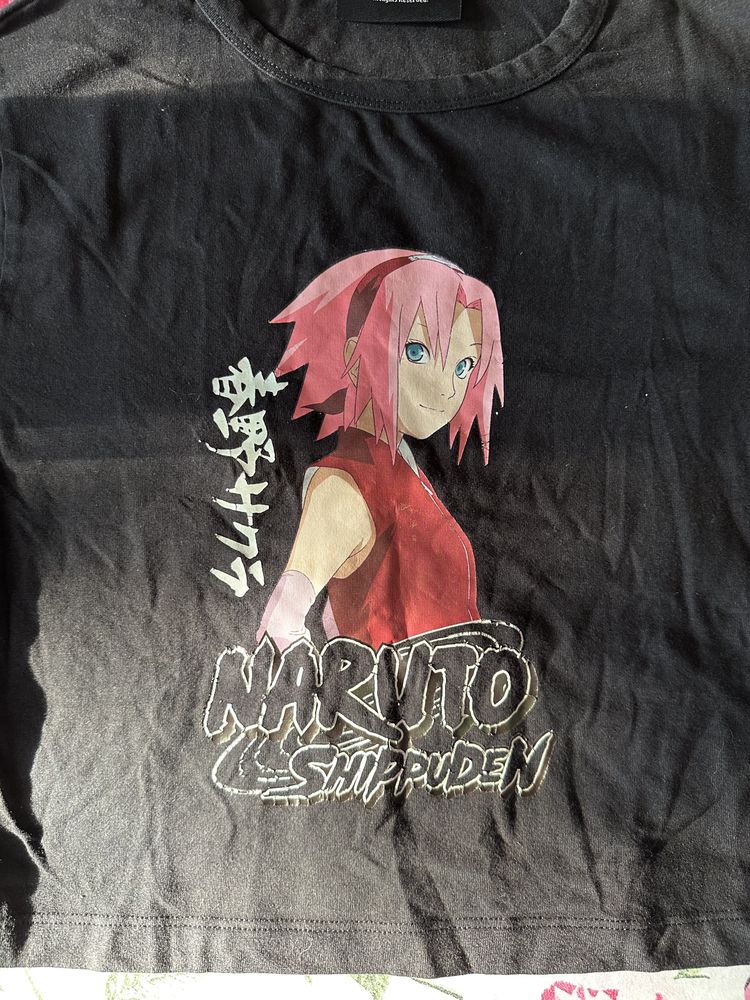 Naruto Shippuden Black Crop Top T-Shirt 2